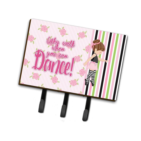 Carolines Treasures Ballet Dance Stripes Brunette Leash or Key Holder BB5401TH68 - main
